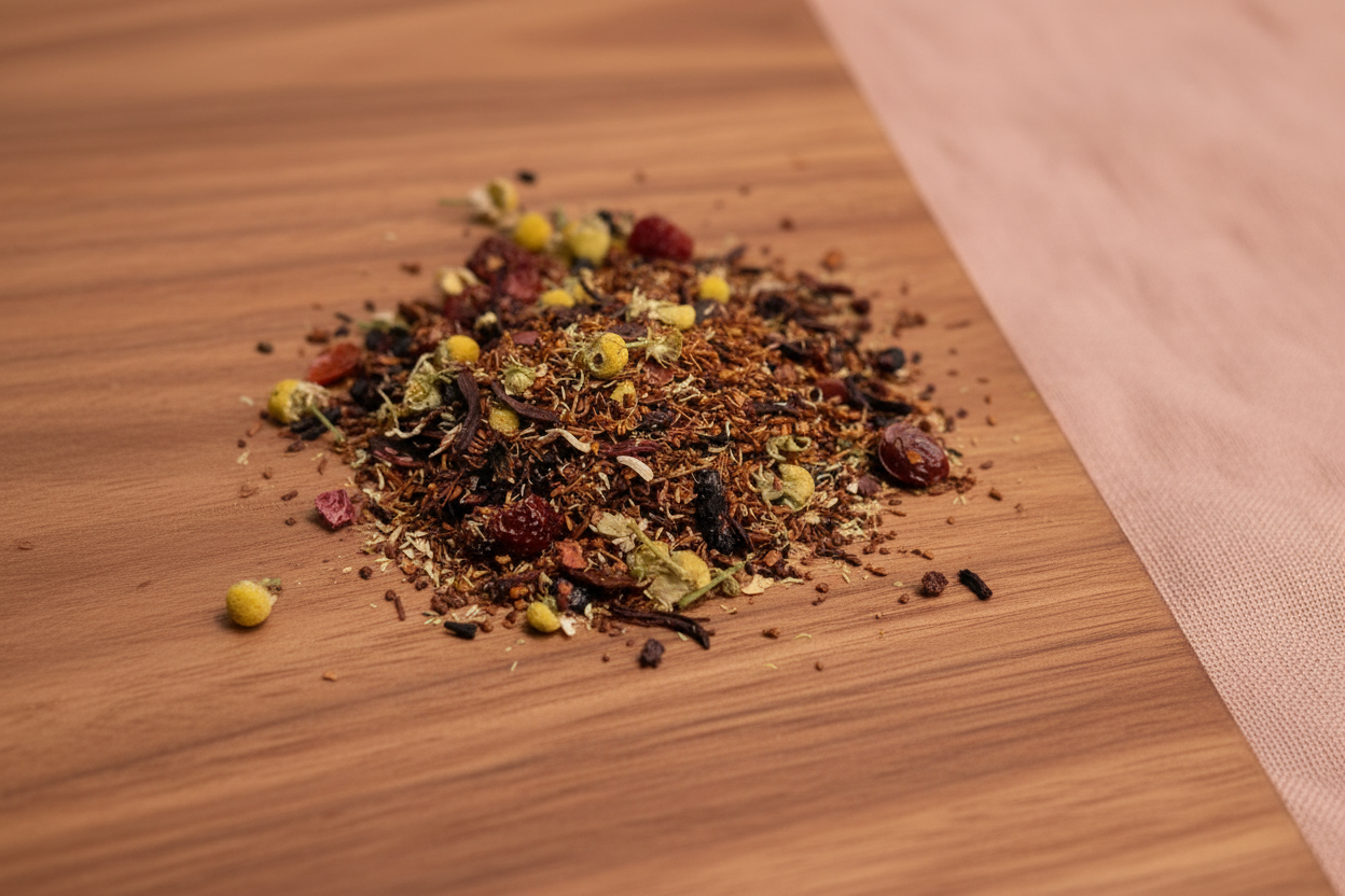 Botanical Berry Rooibos blend with Japandi styling
