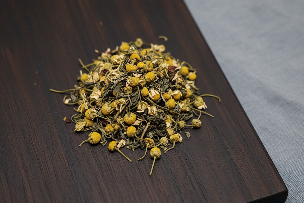 Calming Green tea blend with Japandi styling