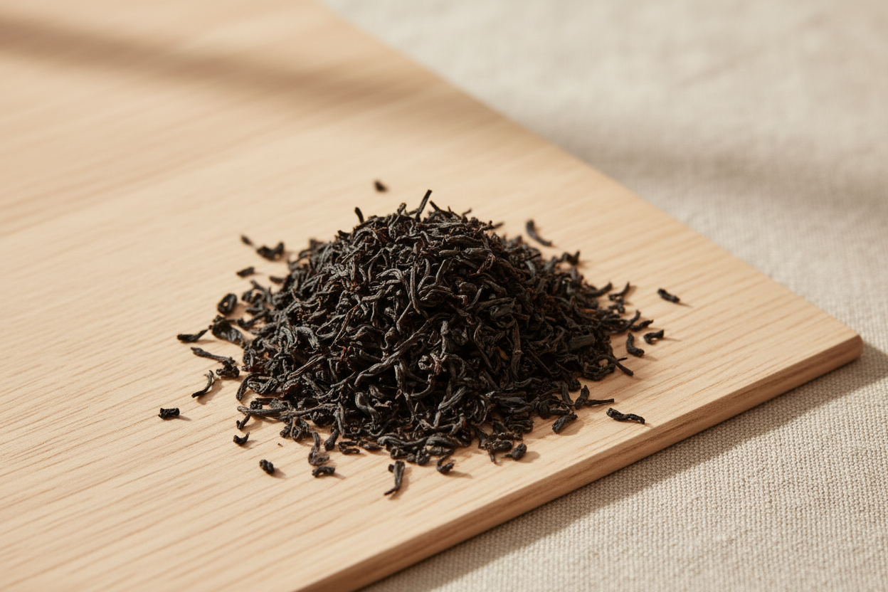 English Breakfast tea blend with Japandi styling