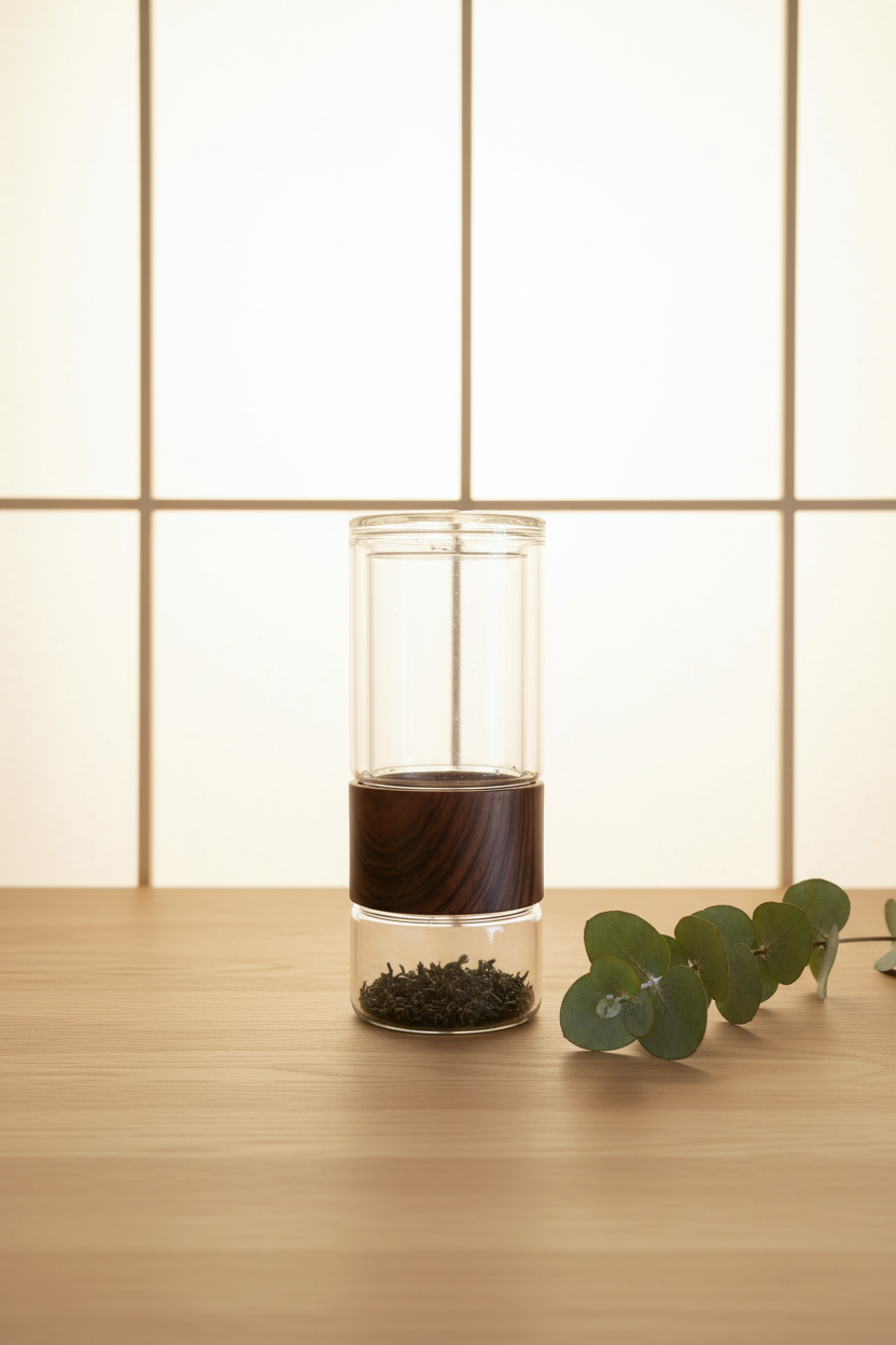 Tea Infuser with Japandi Backdrop