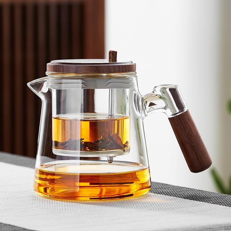 Glass Tea Pot Heat-Resistant with Filter Net